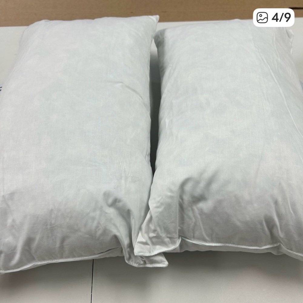 NWOT QUINCE Pack Of 2 12x20 Premium Feather Pillow Inserts - Picture 2 of 4